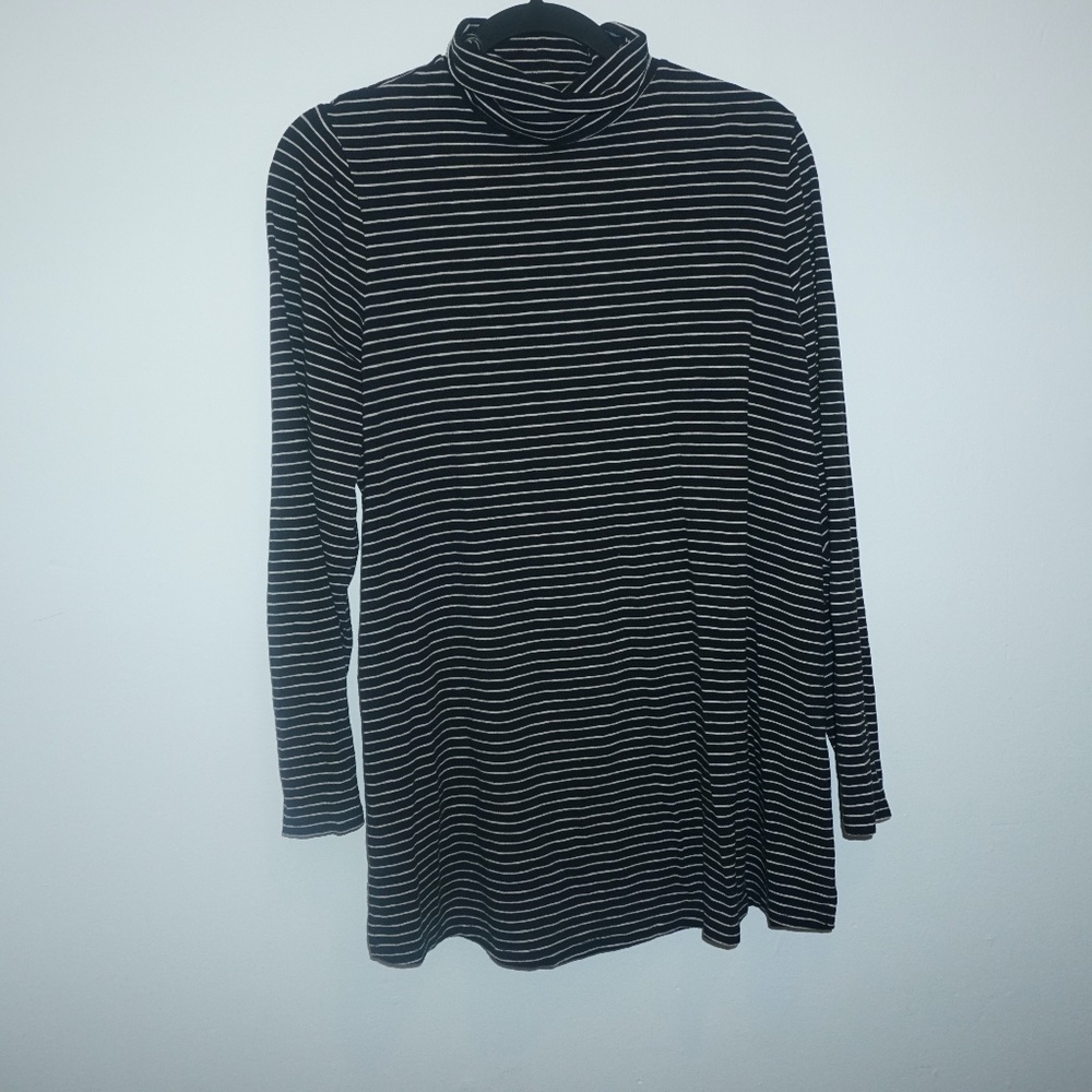 J. Jill Stripped Turtleneck